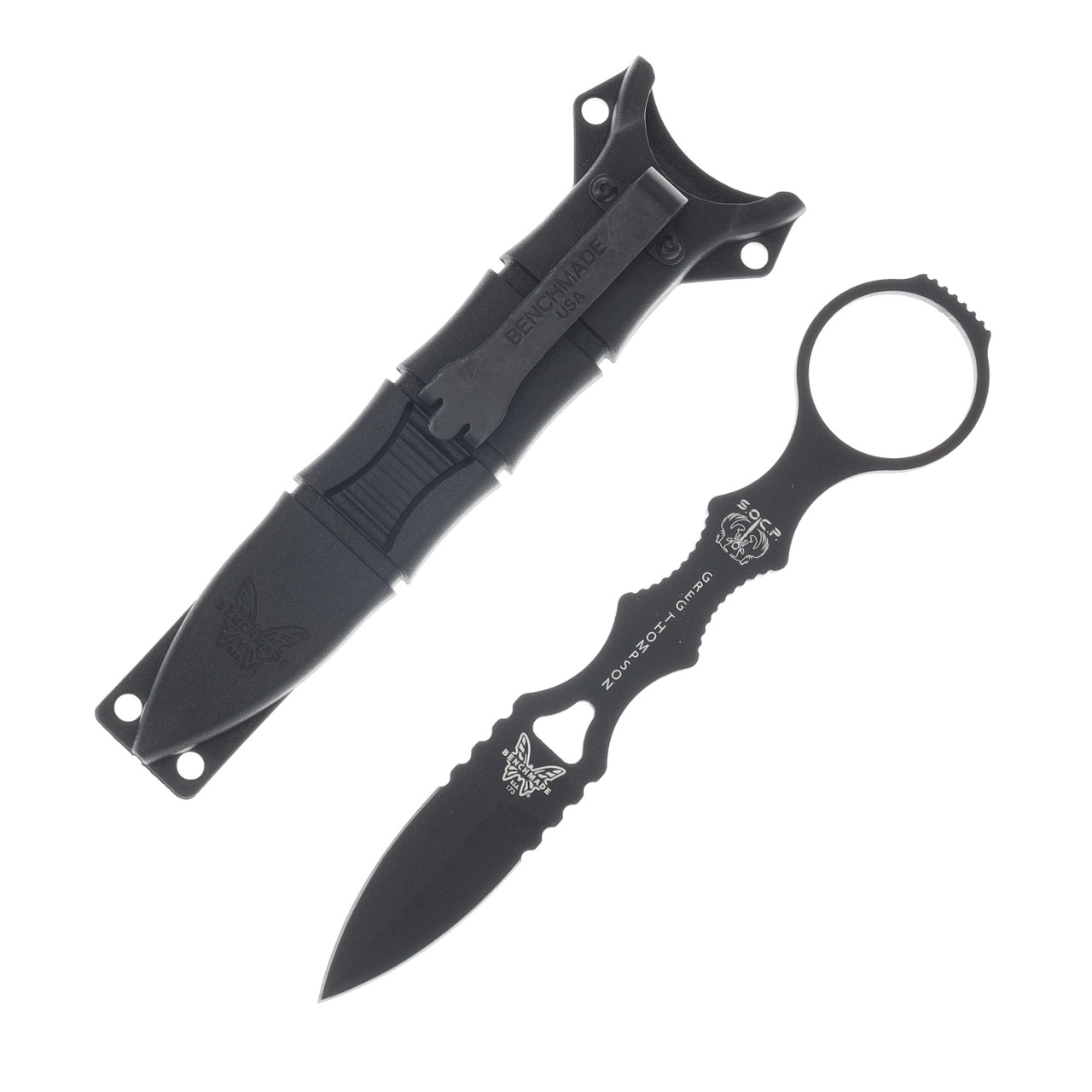 Benchmade Mini SOCP Dagger 2.22 Inch Plain Black Dagger BM173BK