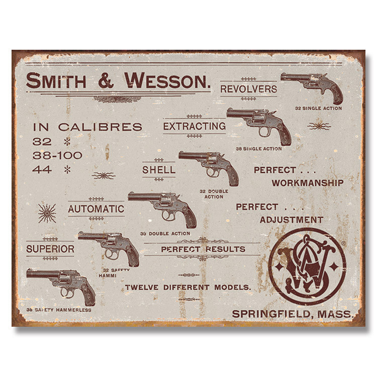 Smith & Wesson - Revolvers Tin Sign SG1466