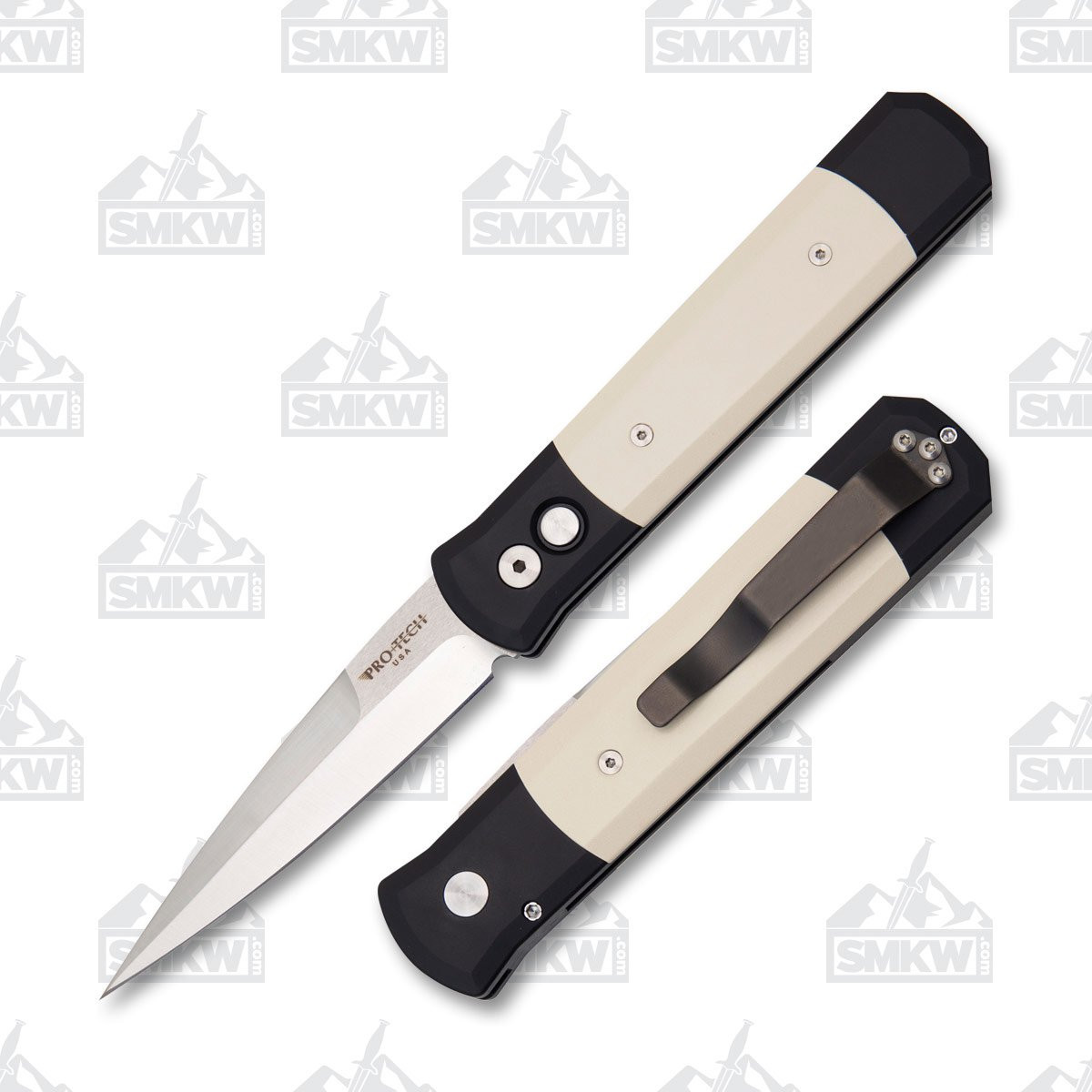 Pro-Tech Knives Godfather Auto Tuxedo AUPT951 - Smoky Mountain