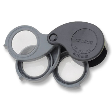 Carson TriView 5x to 15x Folding Loupe Magnifier (30 mm)