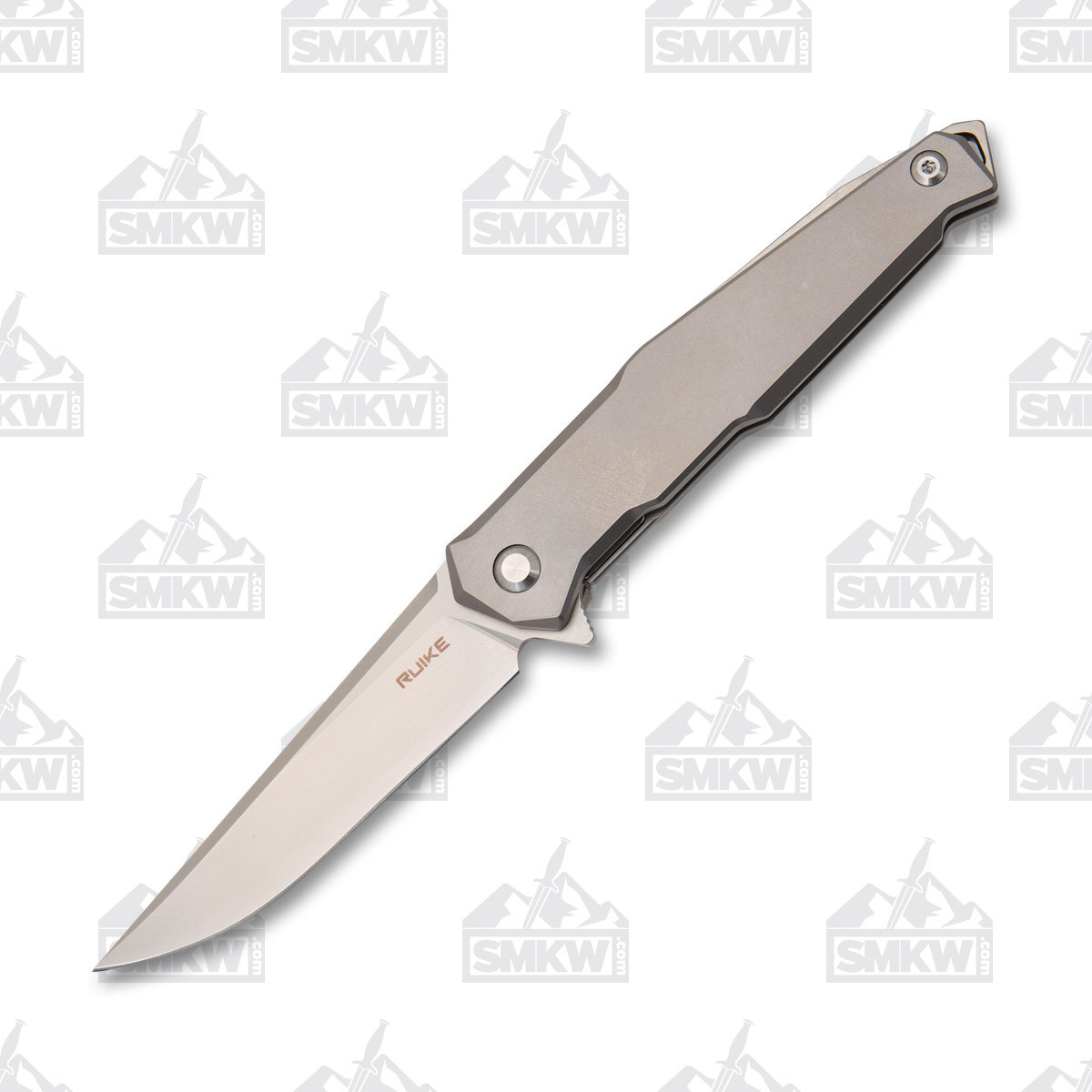 Rui Ruike M108-TZ Folding Knife Titanium 3.46in Bead Blast Drop Point