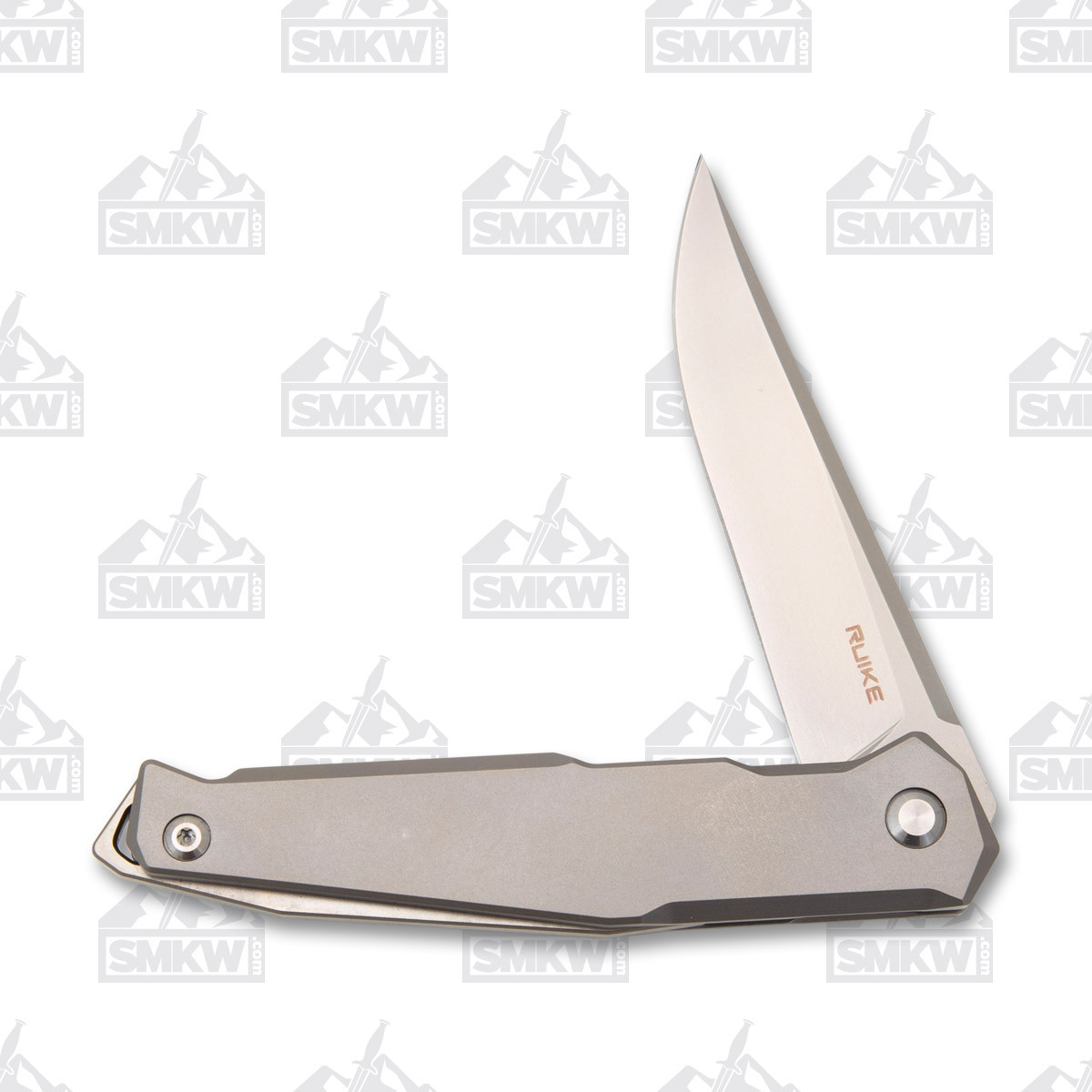 Ruike M108-TZ Folding Knife Titanium 3.46in Bead Blast Drop Point