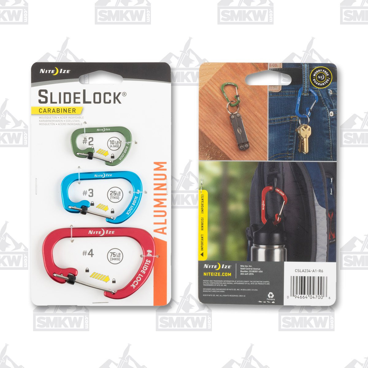 Nite Ize Sidelock Carabiner 3 Pack NI47006