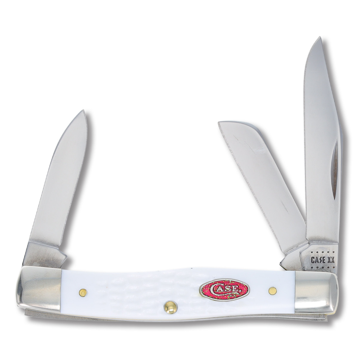 Case White Synthetic SparXX Medium Stockman Folding Knife