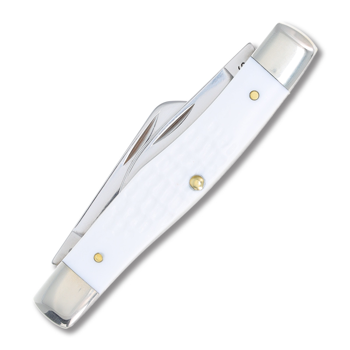 Case White Synthetic SparXX Medium Stockman Folding Knife CA60184