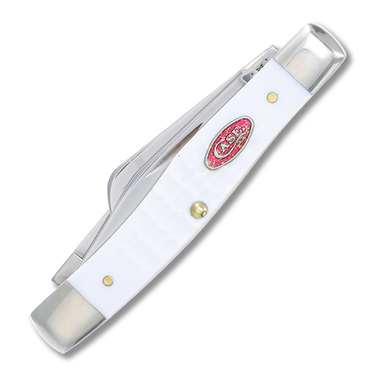 Case White Synthetic SparXX Medium Stockman Folding Knife CA60184