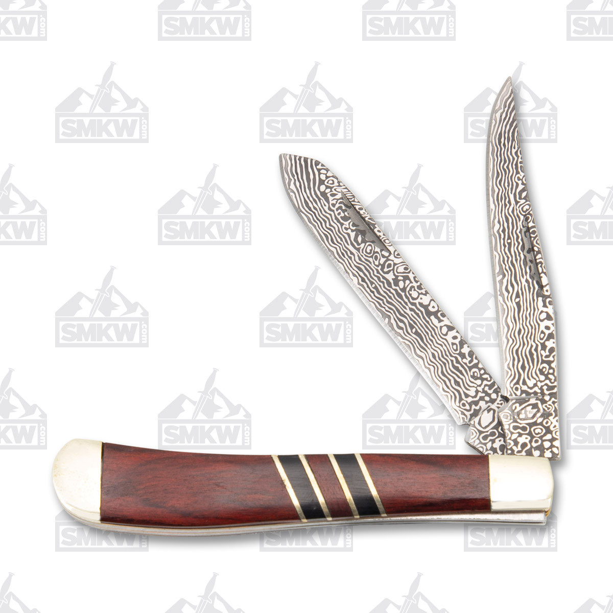 Frost Black Hills Steel Folding Knife Rosewood Trapper
