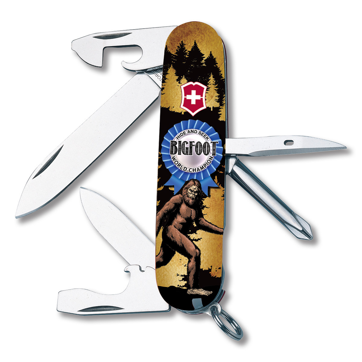 Victorinox Tinker Swiss Army Knife Bigfoot Hide and Seek Champ SMKW Special Design V1009