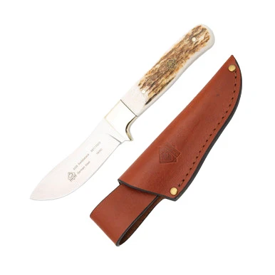 Puma SGB Saddleback Stag Hunters Knife with Leather Sheath 