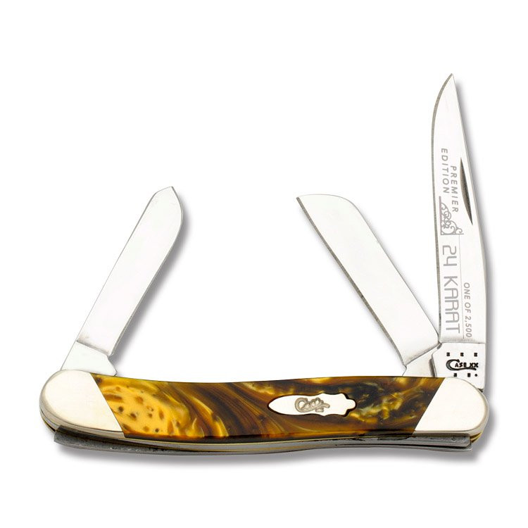 Case Slant Bolster 24 Karat Corelon Medium Stockman Folding Knife CAS931824KT