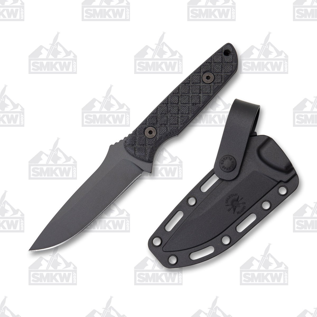 Spartan Blades Alala Fixed Blade Knife 3.75in Plain Black Drop Point 1