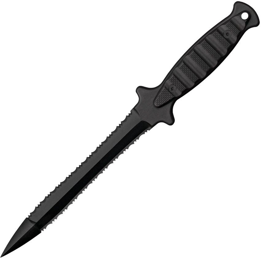 Cold Steel FGX Wasp Fixed Blade Knife 7in Serrated Black Dagger