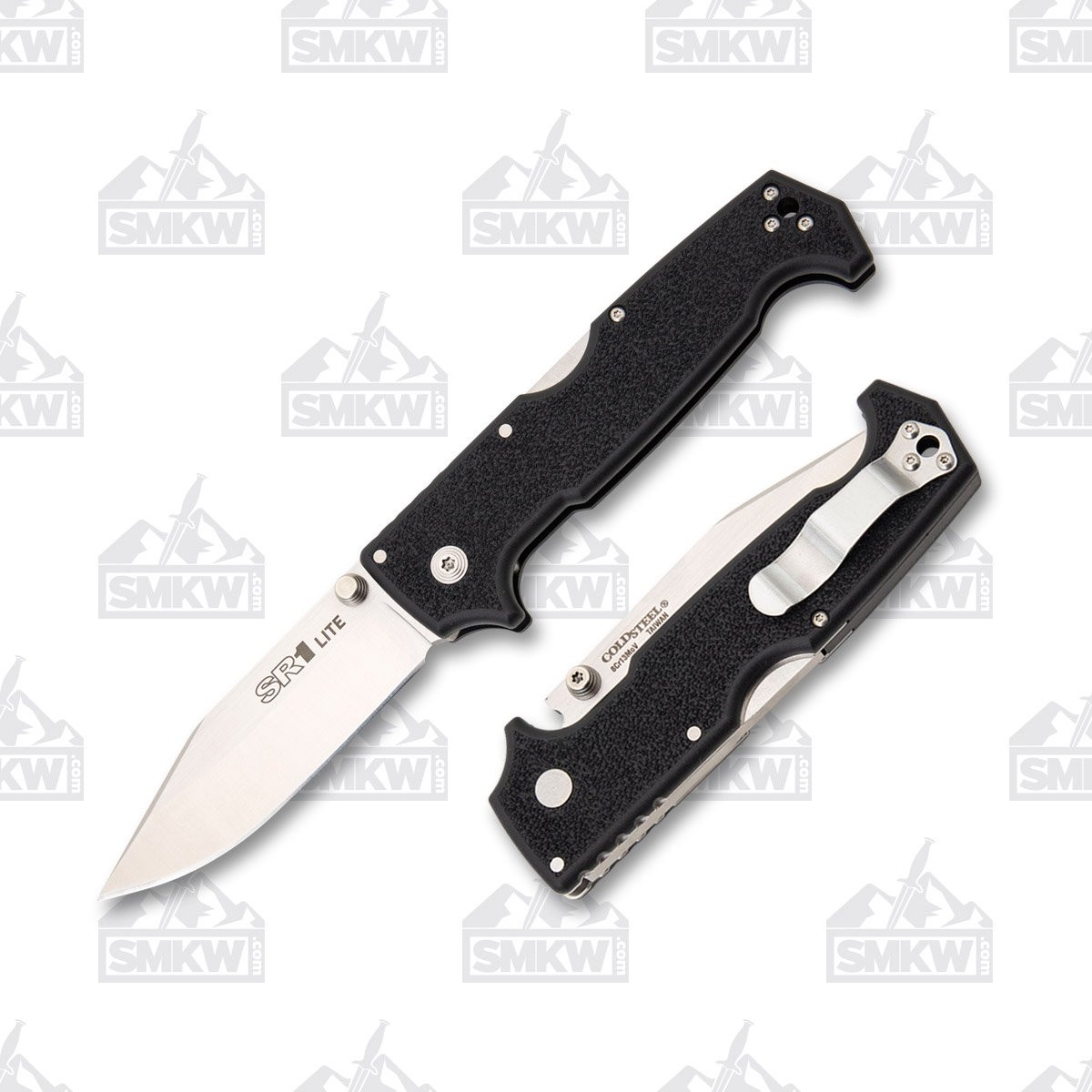 Cold Steel SR1 Lite Folding Knife 4in Plain Satin Clip Point 
