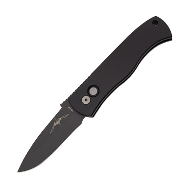 ProTech Emerson CQC7 Automatic Knife Black Drop Point/Black Aluminum AUPTE7A3
