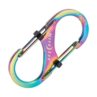 Nite Ize S-Biner SlideLock #2 Spectrum | Stainless Steel Locking Clip