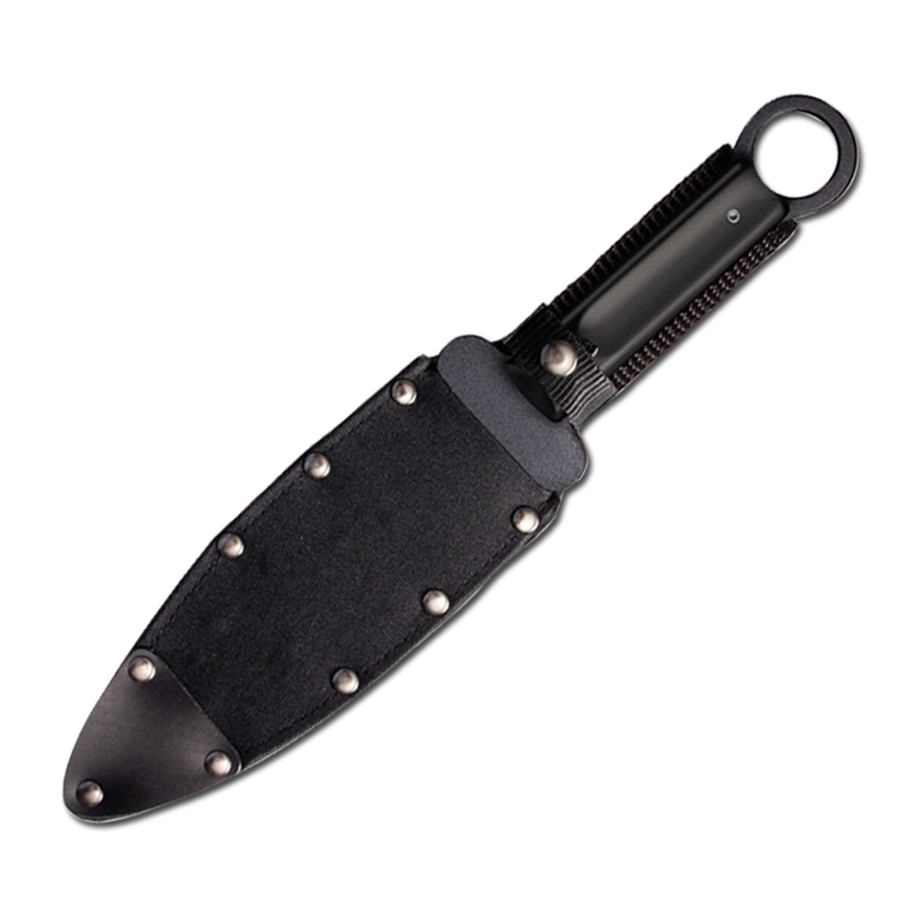 Cold Steel Shanghai Shadow Throwing Knife 7in Plain Black Spear Point -  Smoky Mountain Knife Works