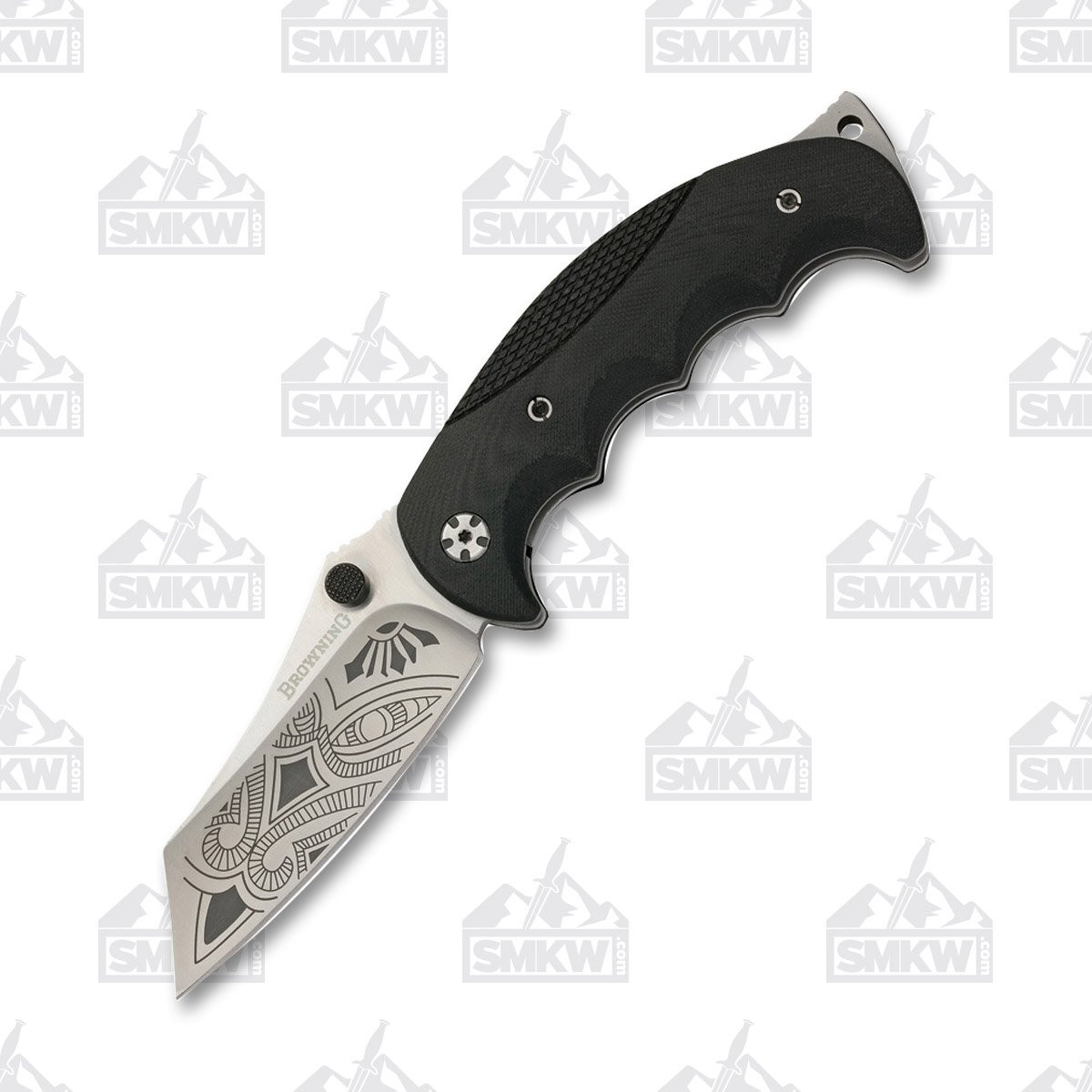 Browning Black Label Wihongi Signature 3.6in Plain Brushed Satin Wharncliffe 1