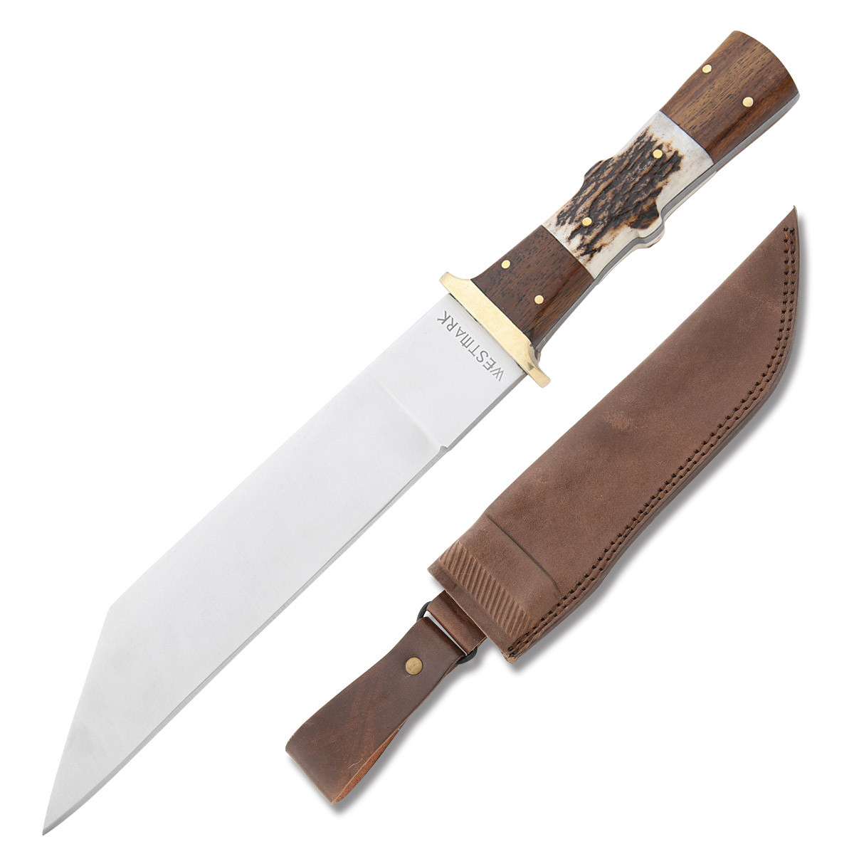 Westmark Seax Rosewood/Stag 8.5in Reverse Tanto Fixed Blade Knife