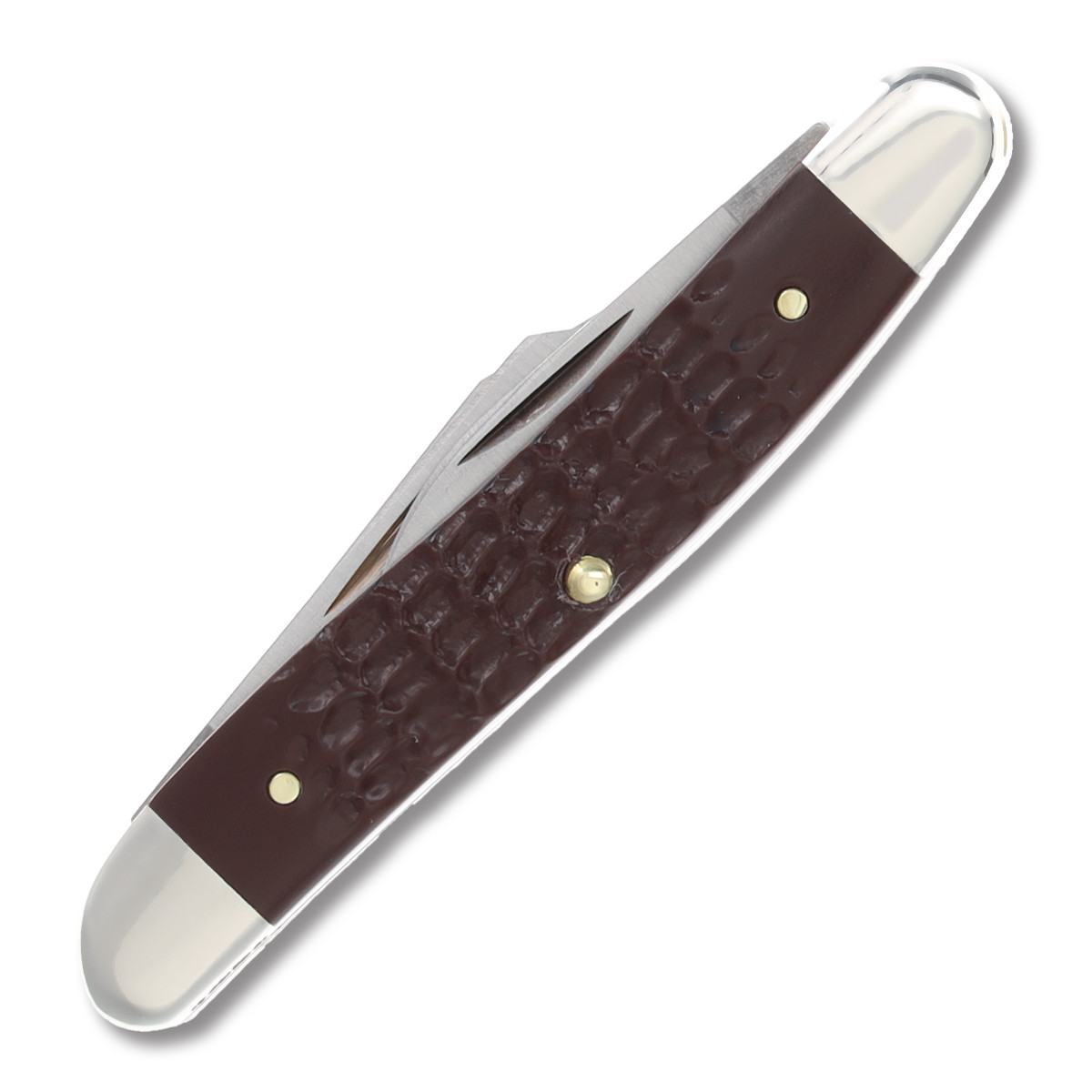 Case XX Knives Medium Stockman Folding Knife 3.25in Brown Jigged