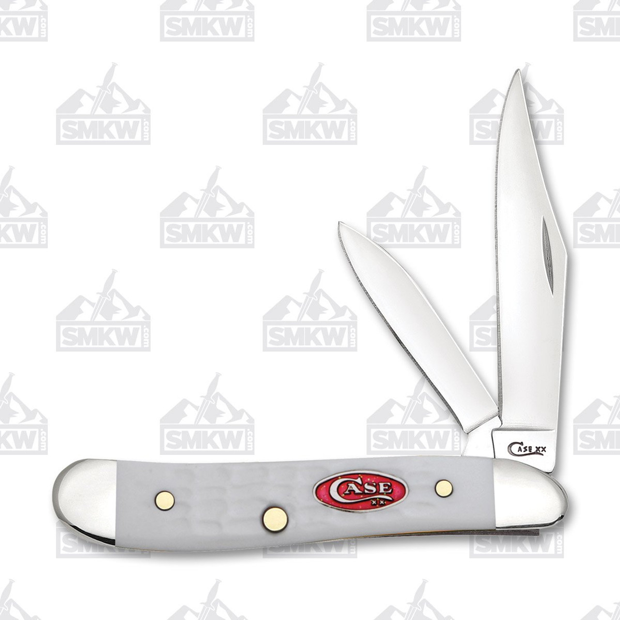 Case Sparxx Jigged White Synthetic Peanut Pocket Knife