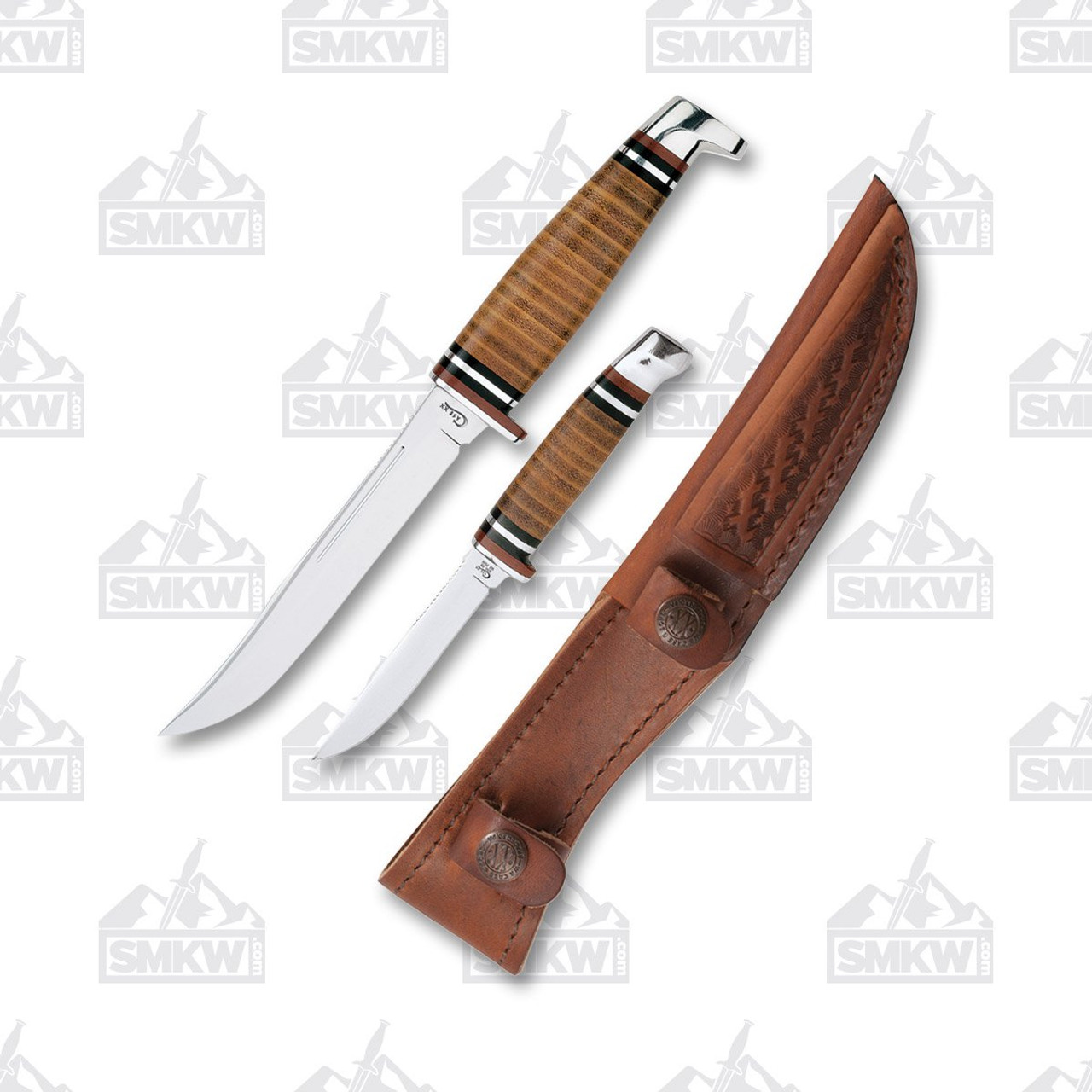 Shop for things you love Case FINN Hunter Fixed Blade Knife Combo Set  Stacked Leather - Smoky Mountain Knife Works, hunter knife set
