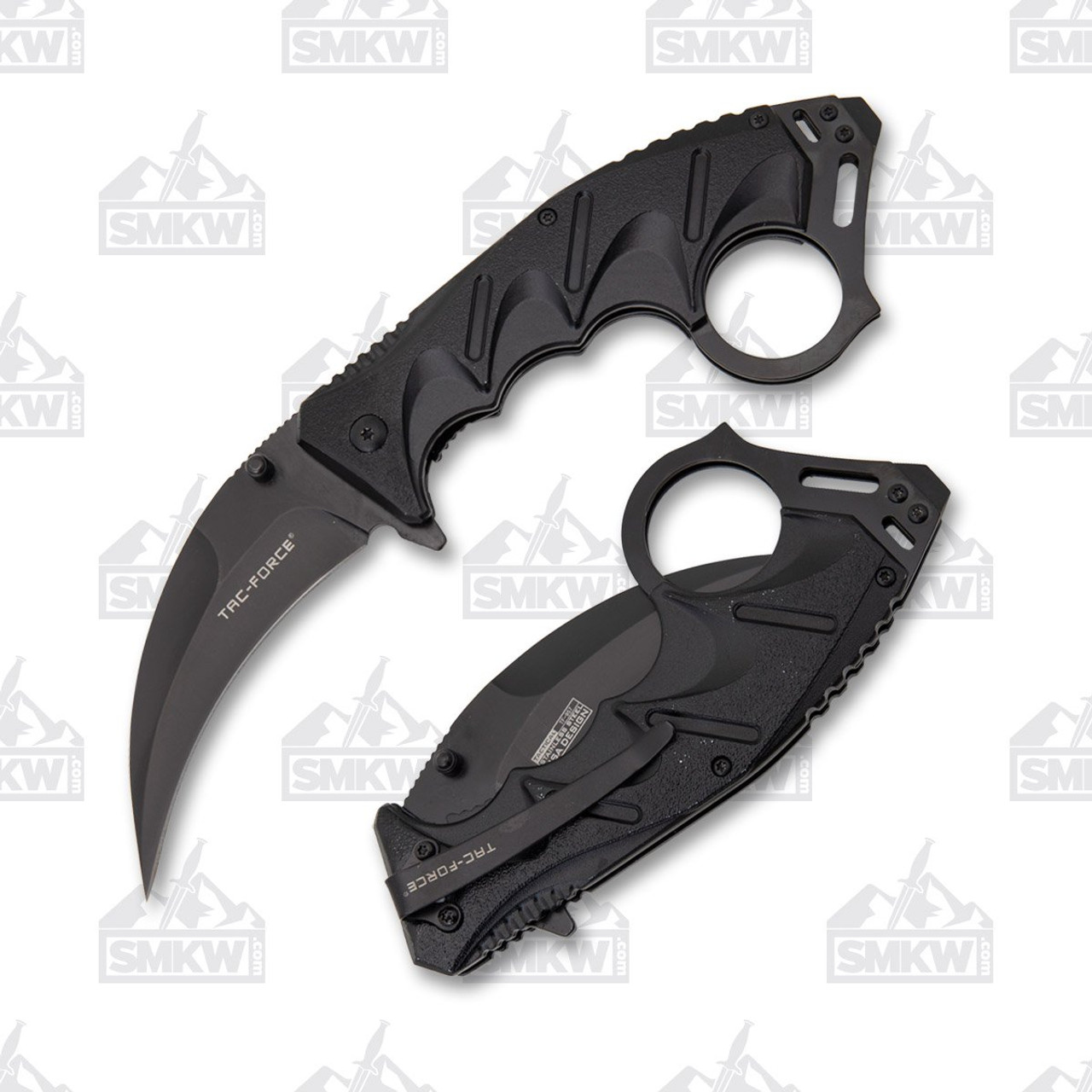 Tac-Force Karambit Black Folding Knife - Smoky Mountain Knife Works