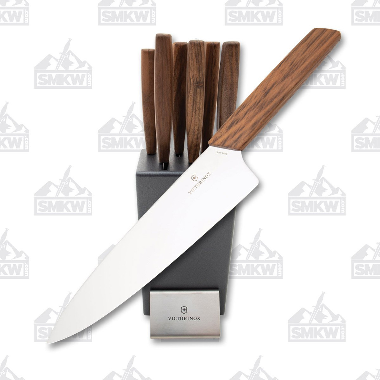 Victorinox Swiss Modern Kitchen Knife Block Set In Stainless