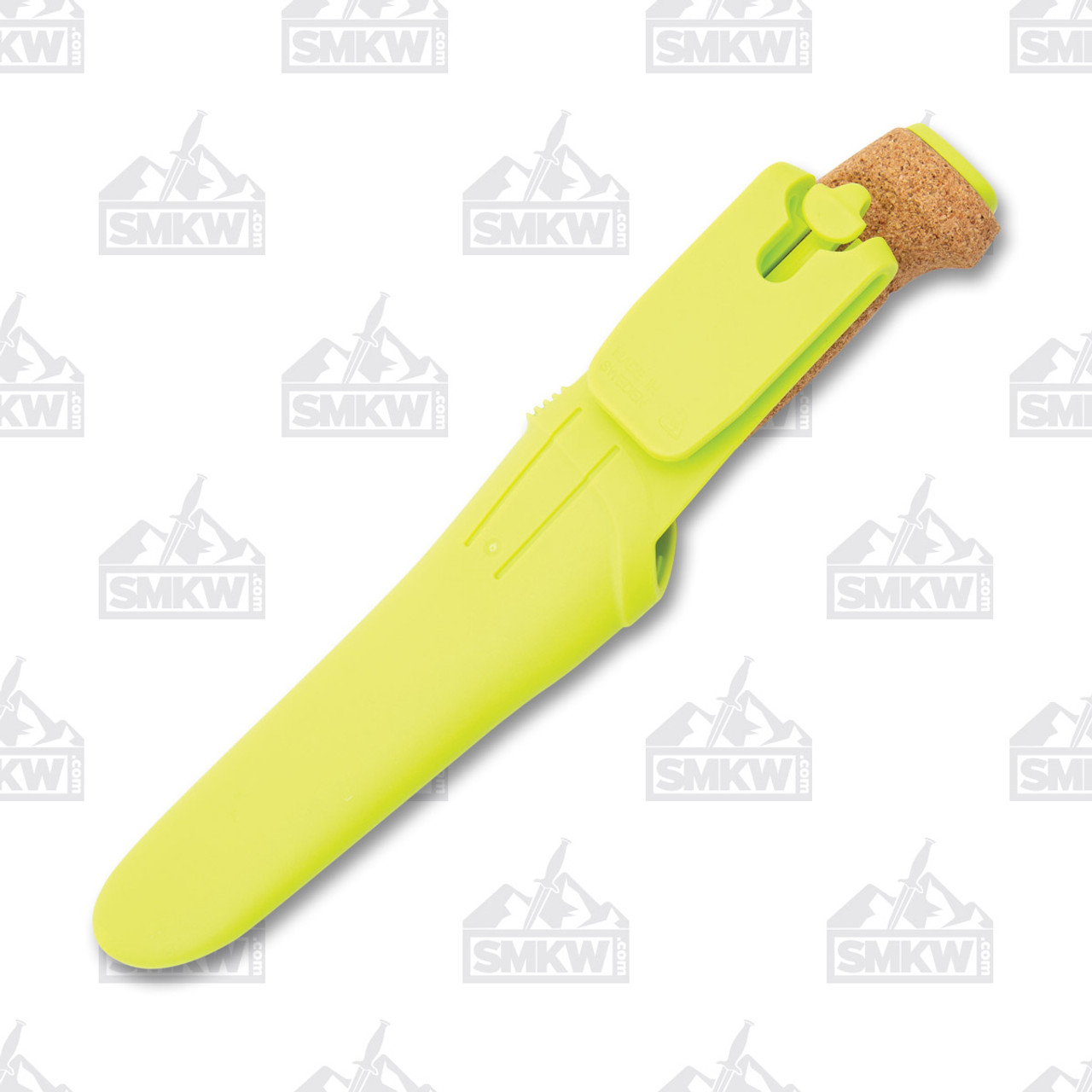 Mora of Sweden Lime Green Floating Cork Plain Stainless Steel