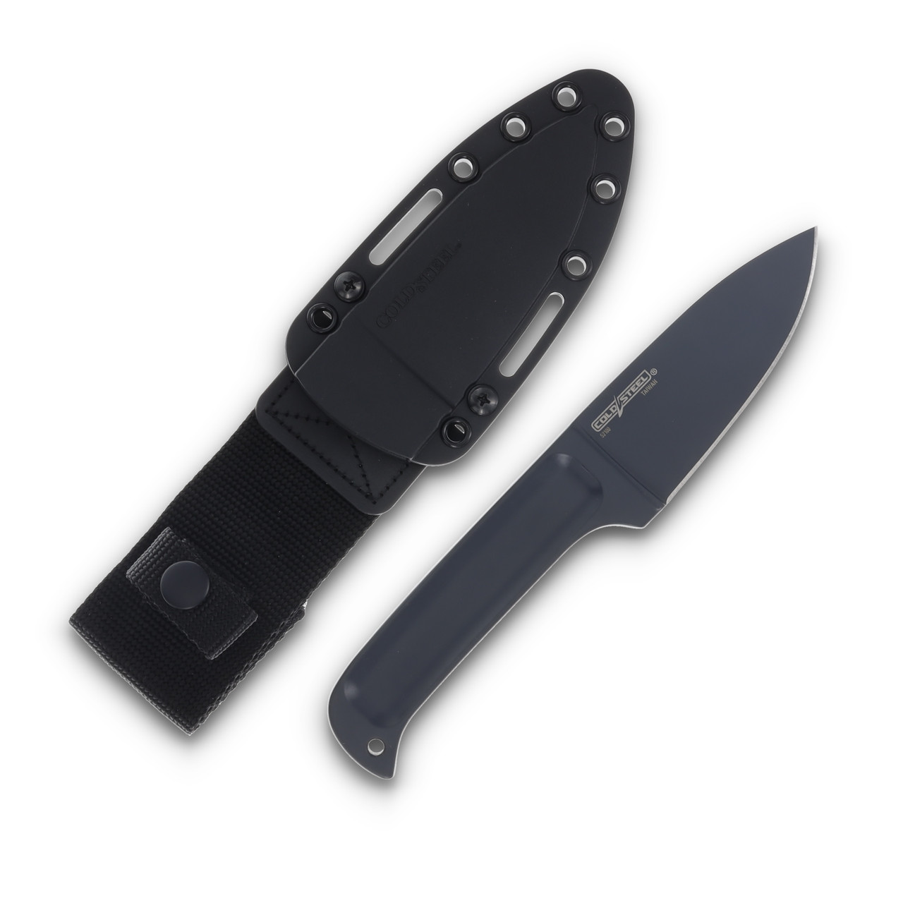 Cold Steel Drop Forged Hunter Fixed Knife 4in Plain Black Drop