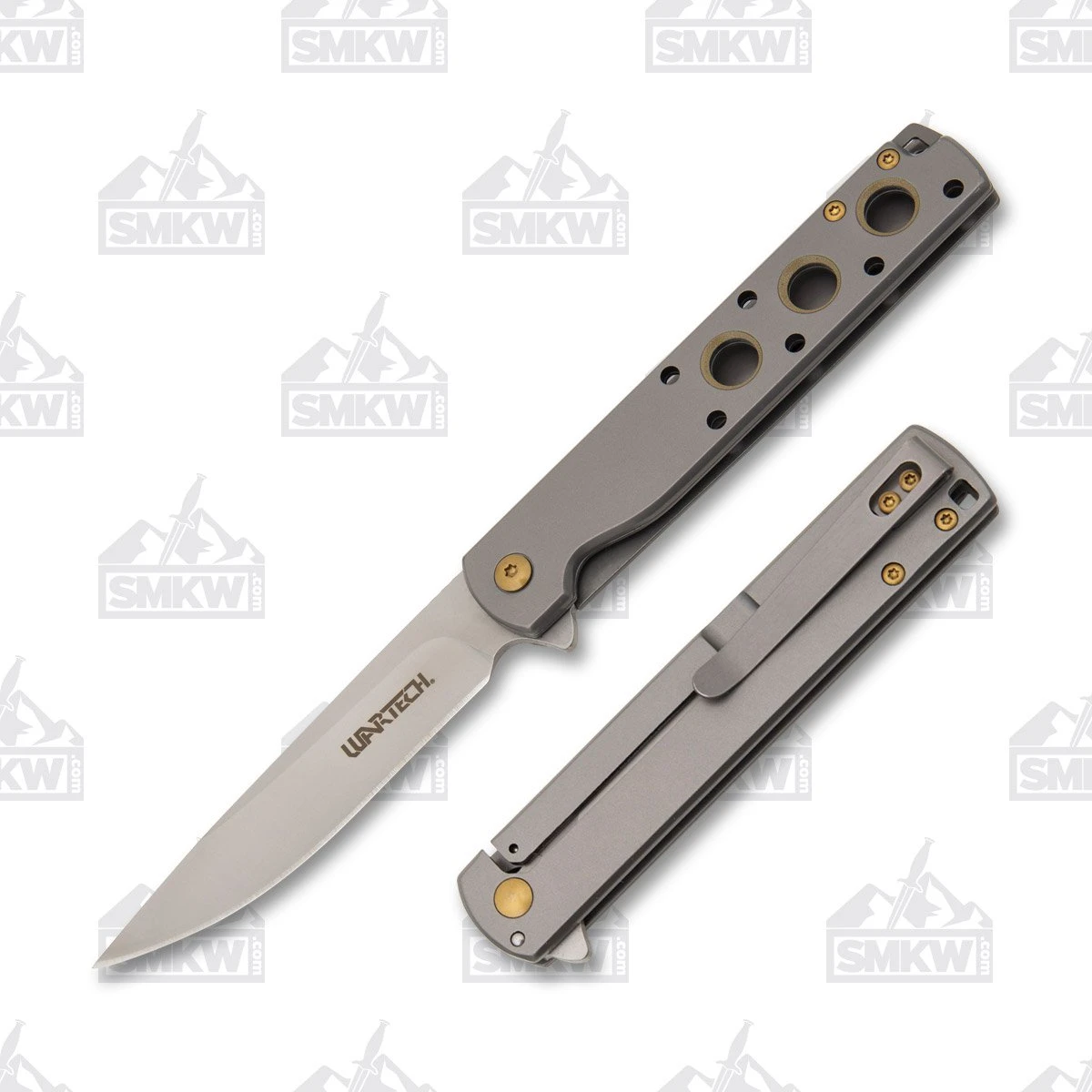 Assisted Stiletto Folding Knife Gray NTPWT376GY