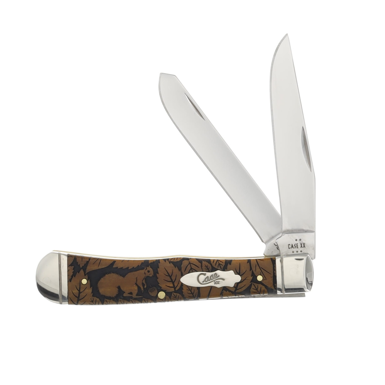 Case XX Squirrel Antique Bone Trapper Folding Knife CA58182SQ