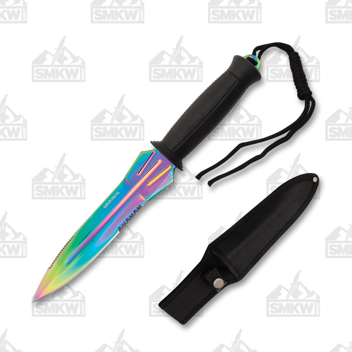 Neptune Trading Wartech Spectrum Fxd Bld Blk ABS 7” Rainbow Dagger Part Serr NTHWT256RW
