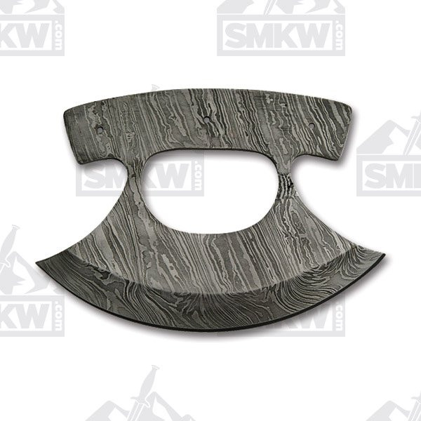 6.5 Inch Ulu Damascus Steel Blade Blank BLDM2727