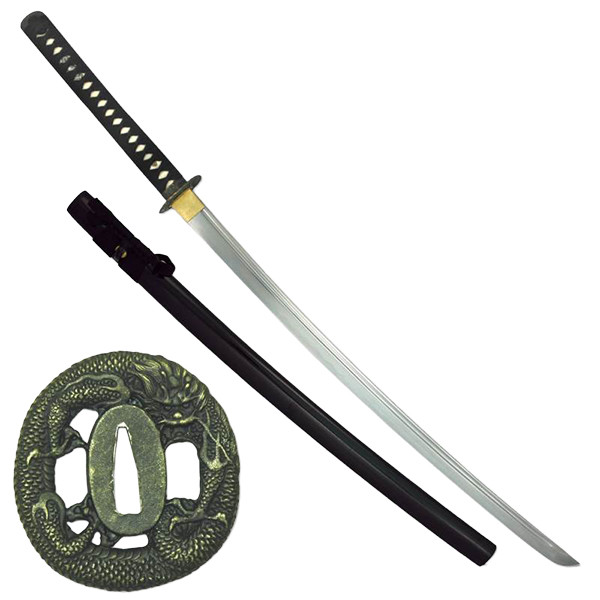 Practical Katana With Dragon Tsuba