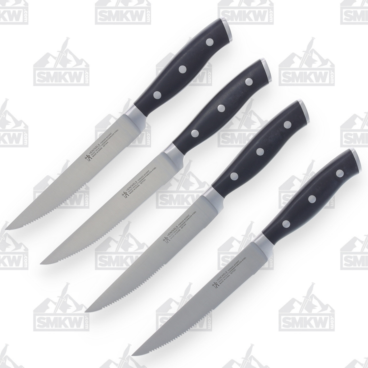 Henckels Forged Accent 4-pc, Steak Knife Set - Black