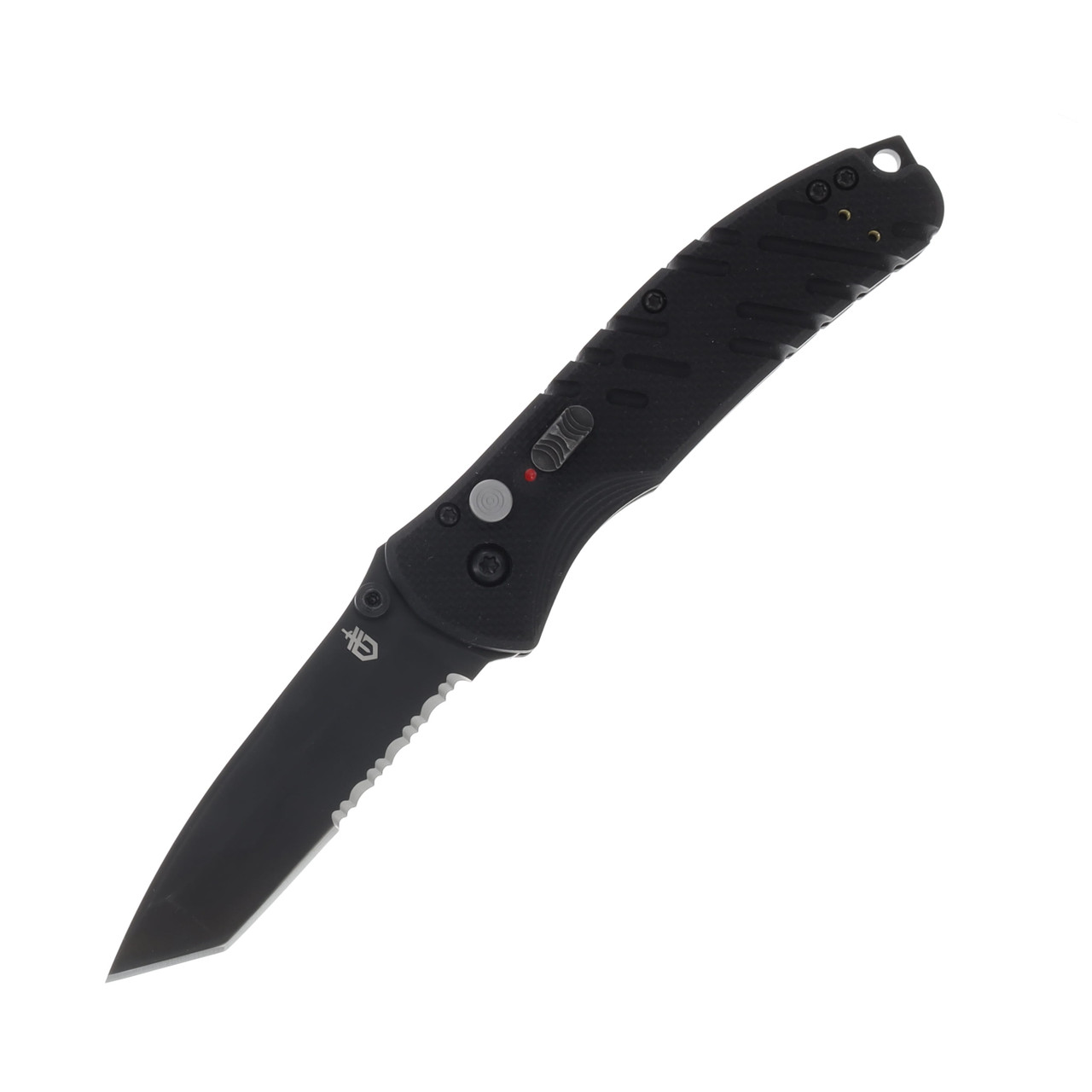 Gerber Propel AO Folding Knife Black 3.5in Part Serrated Black Tanto G840