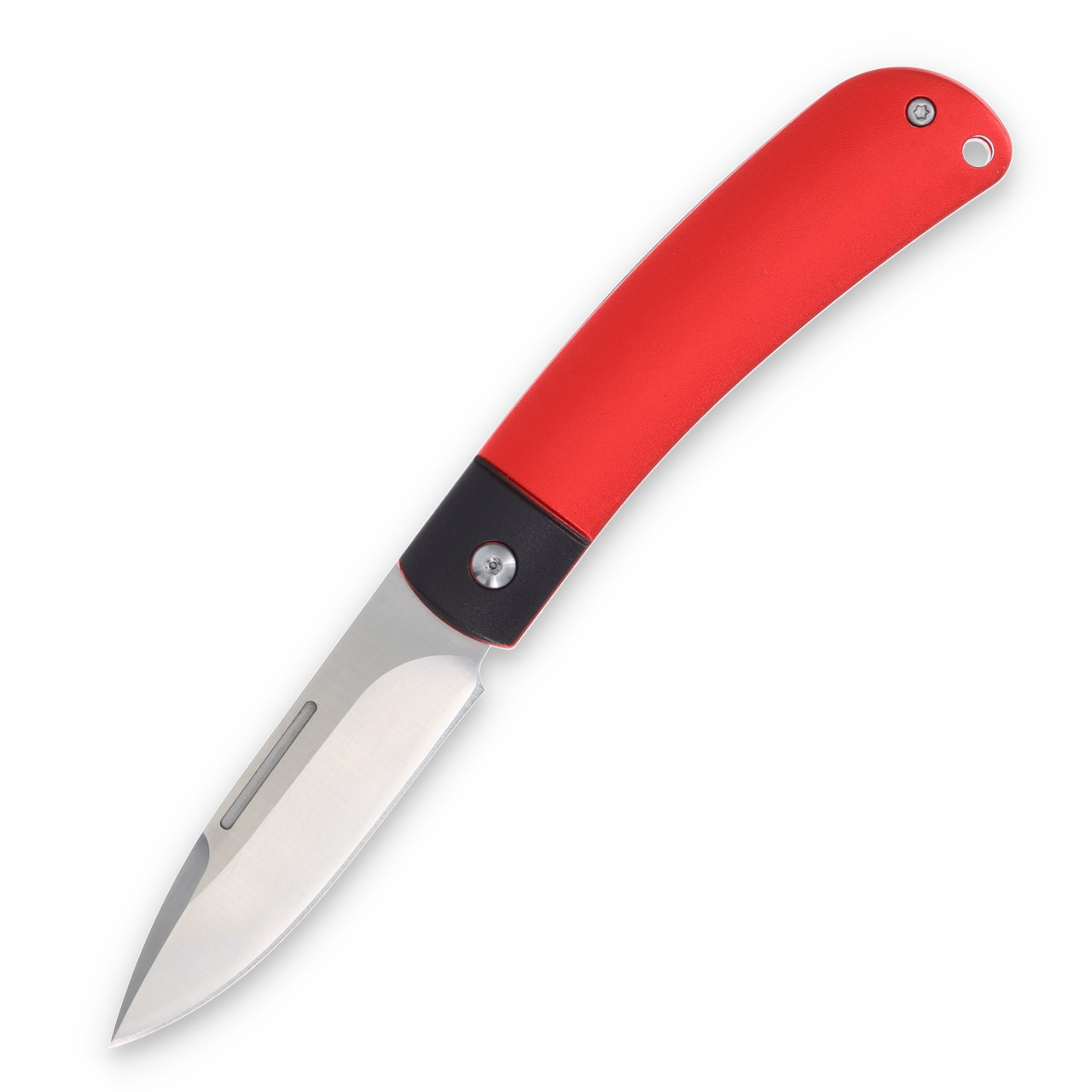 Rough Ryder Apta Modern Slip Joint Folding Knife Red Aluminum