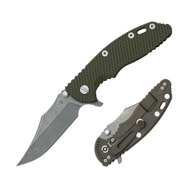 Hinderer XM-18 3.5 Bowie OD Green Battle Bronze