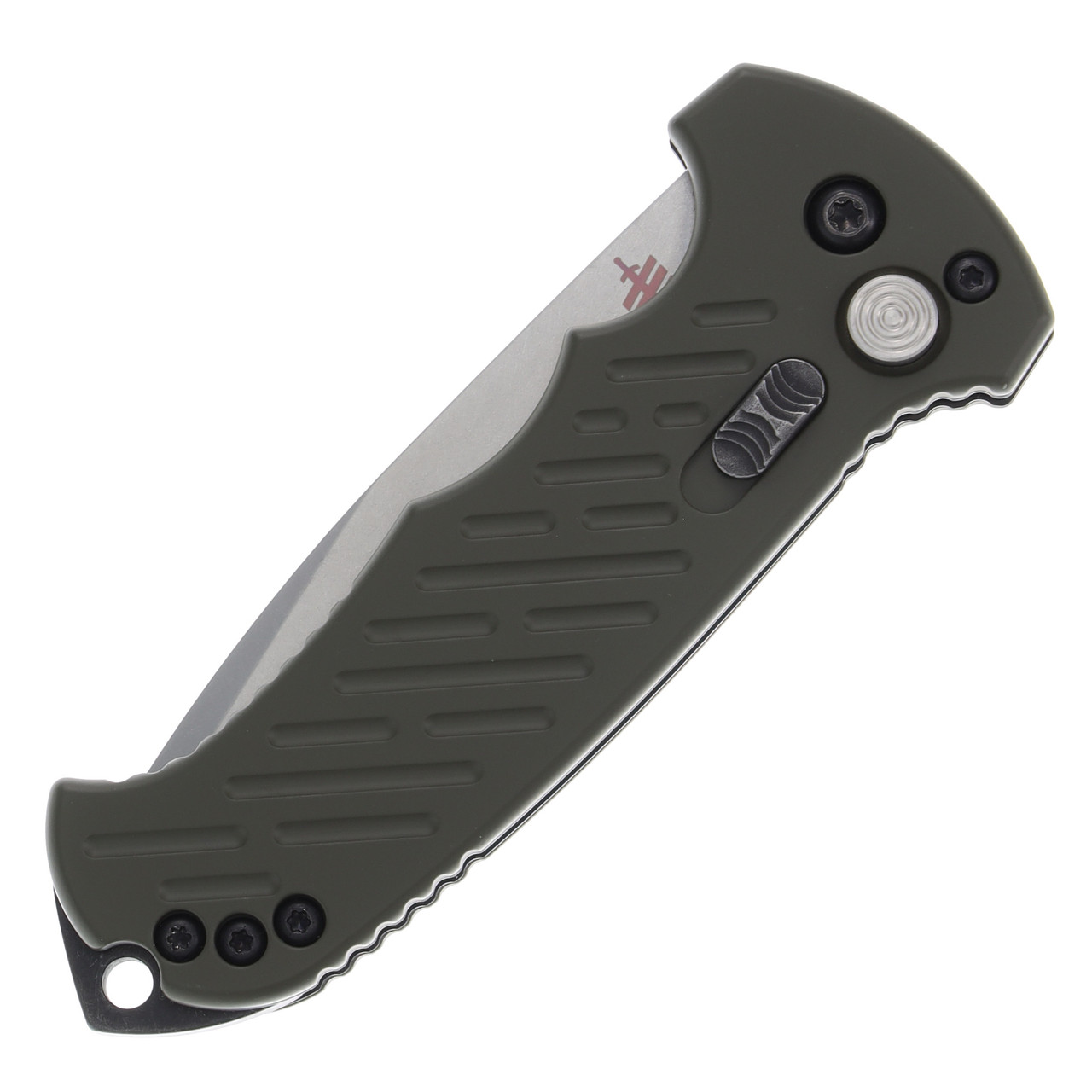 Gerber 06 Auto 10th Anniversary OD Green 3.62in Drop Point 