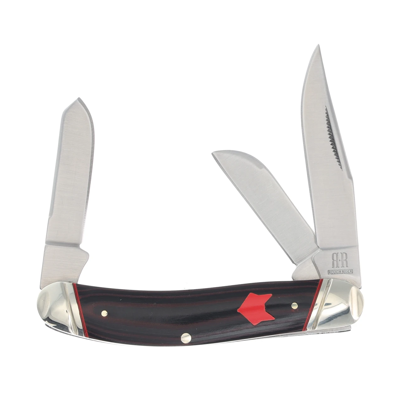 Rough Ryder Red Fox Sowbelly Folding Knife RR2298