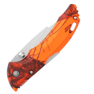 Buck Bantam Folding Knife Blaze Orange Mossy Oak BU3893 - Smoky