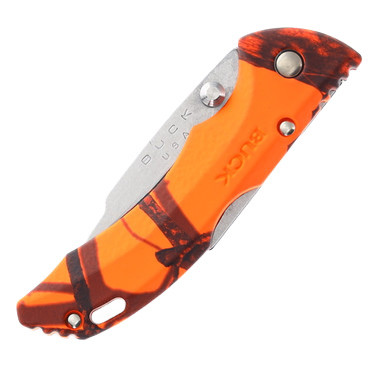 Buck Bantam Folding Knife Blaze Orange Mossy Oak BU3893 - Smoky