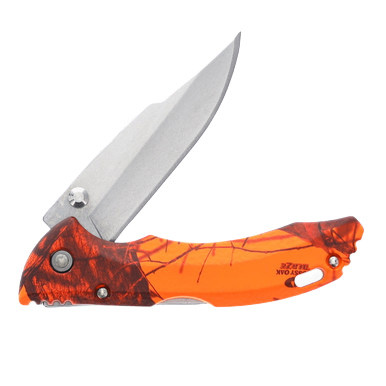 Buck Bantam Folding Knife Blaze Orange Mossy Oak BU3893 - Smoky