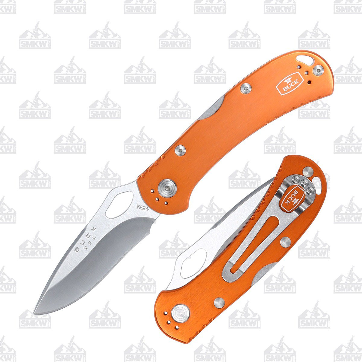 Buck 722 Spitfire Folding Knife Orange BU7453 - Smoky Mountain