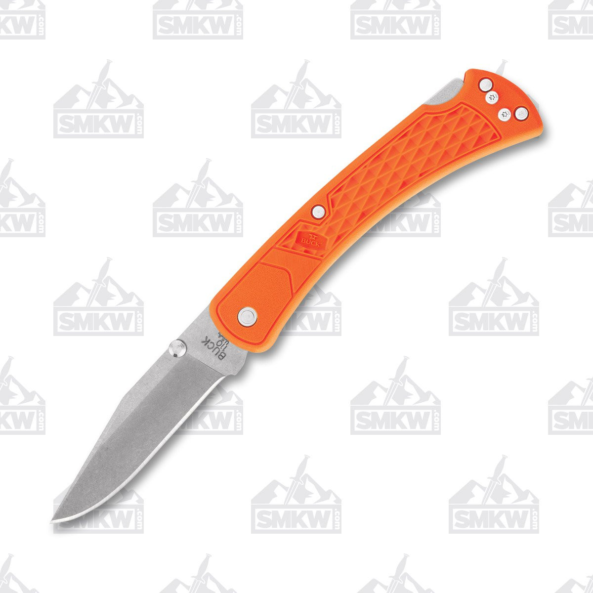 Buck 110 Slim Select Lockback Folding Knife (Blaze Orange) BU12699