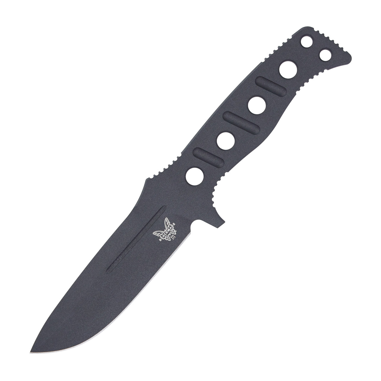 Benchmade 375BK1 Adamas Fixed Blade Knife Black 4.2in Drop Point