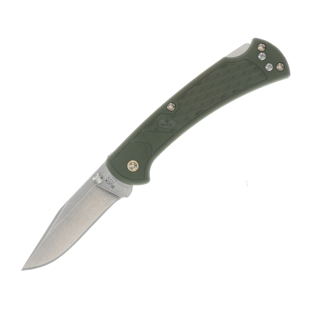 Buck Slim Select 112 Ranger Folding Knife OD Green BU12689