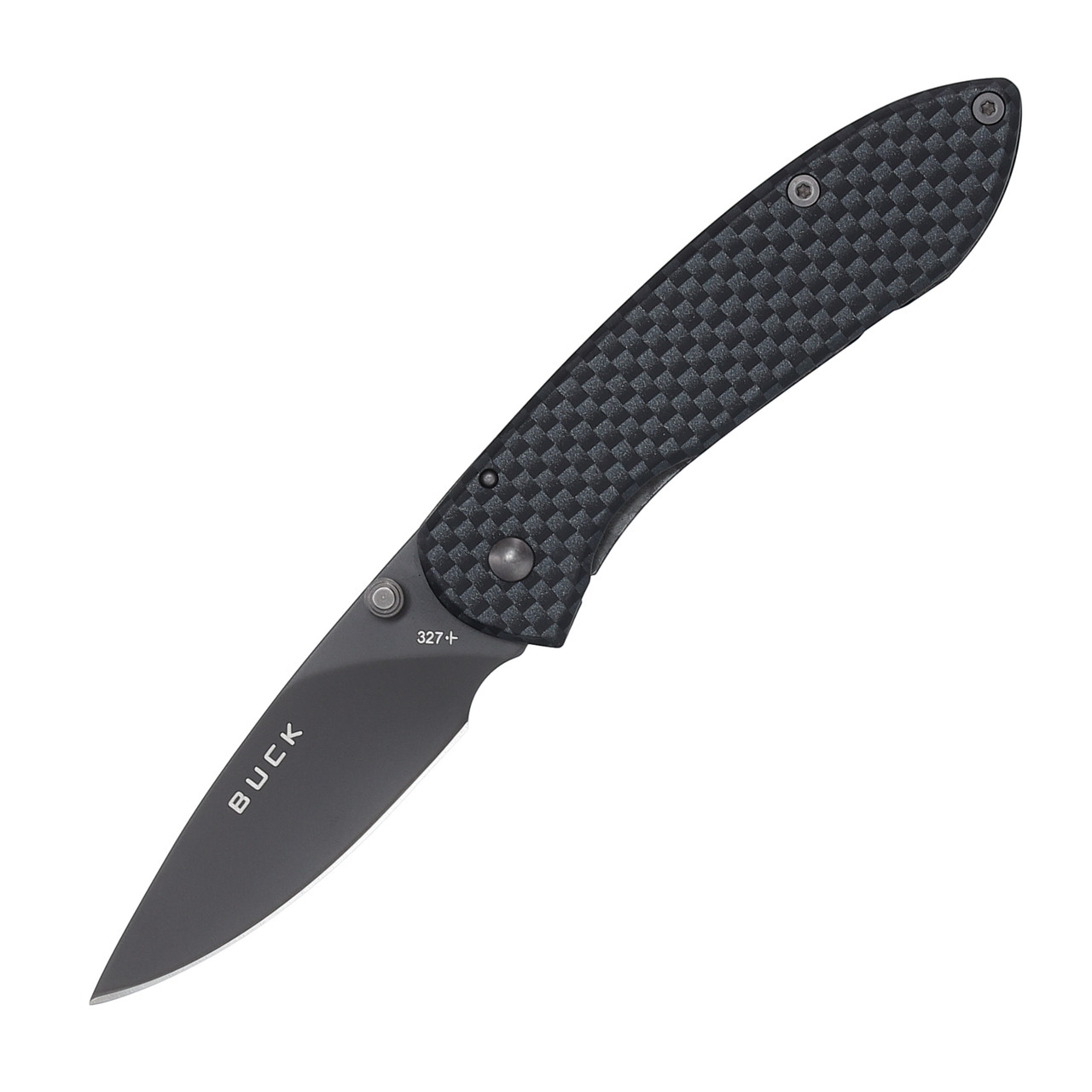 Buck 327 Nobleman Folding Knife Black BU3086