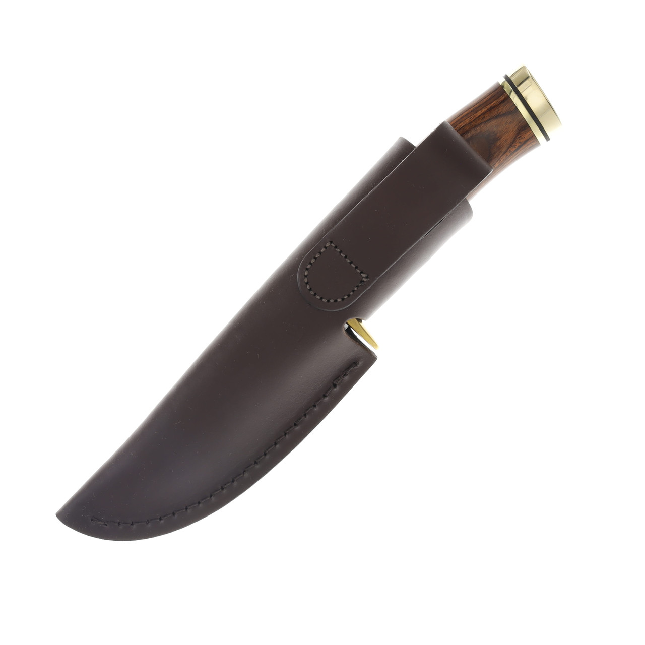 Buck 191 Zipper Heritage Walnut 4.25in Satin Guthook Fixed
