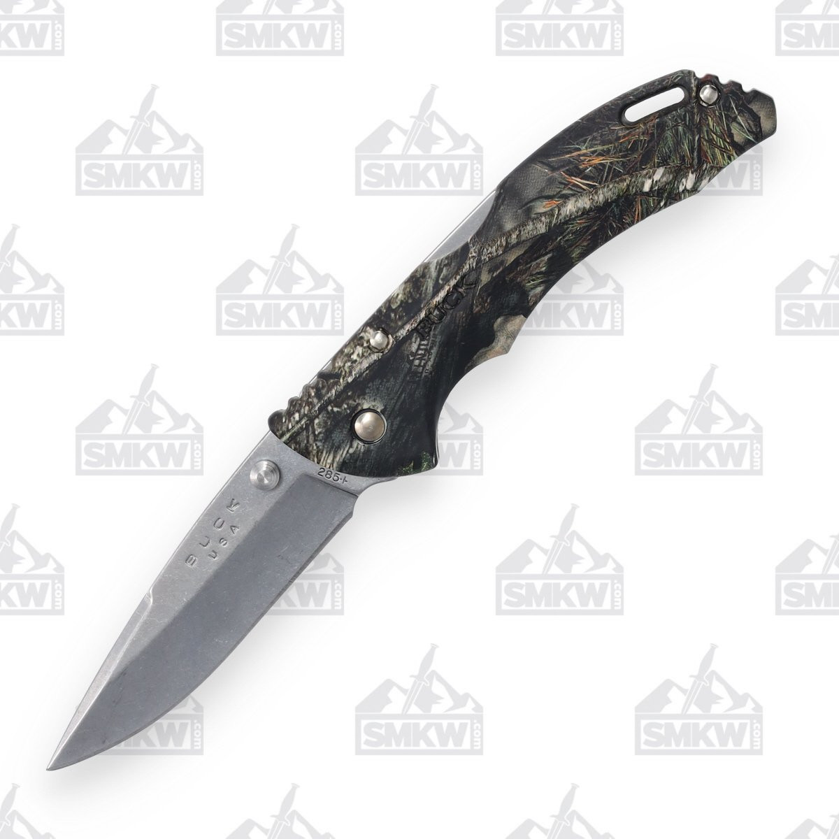 BBuck 285 Bantam BLW Mossy Oak Country Camo 3.12in Plain Satin Drop Point 1